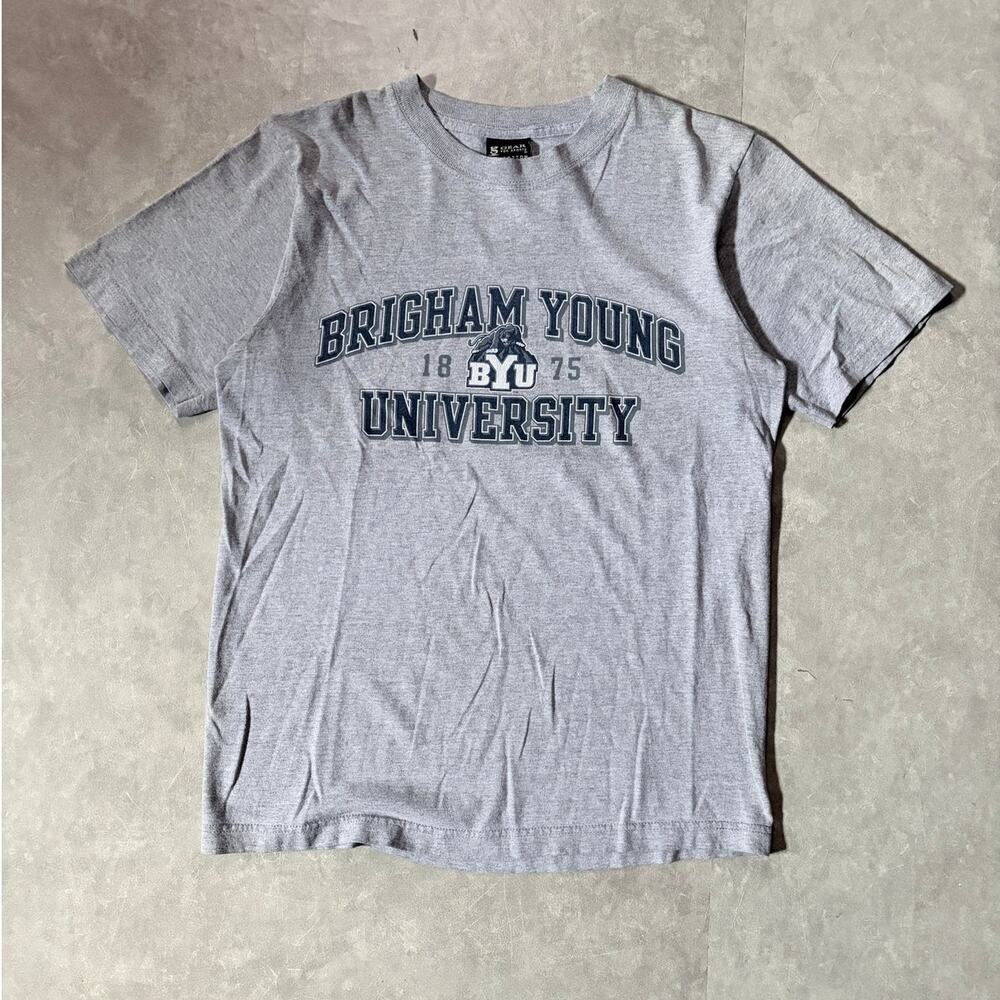 2000s Vintage BYU Cougars Grey T-Shirt -S